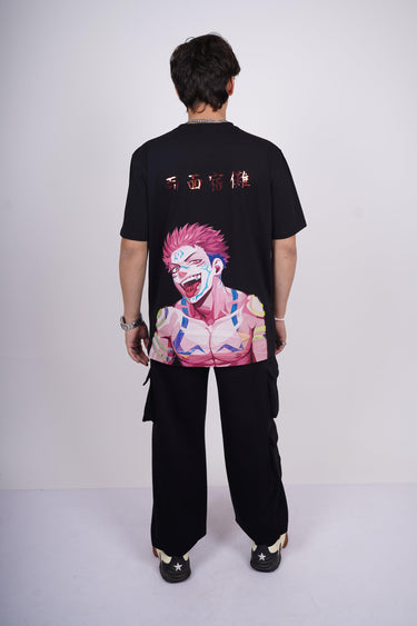 Jujutsu Kaisen: Ryomen Sakuna Drop-Sleeved Tee (T-shirt) For men - BurgerBae