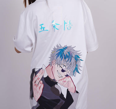 Jujutsu Kaisen: Satoru Gojo Drop-Sleeved Tee (T-shirt) - BurgerBae