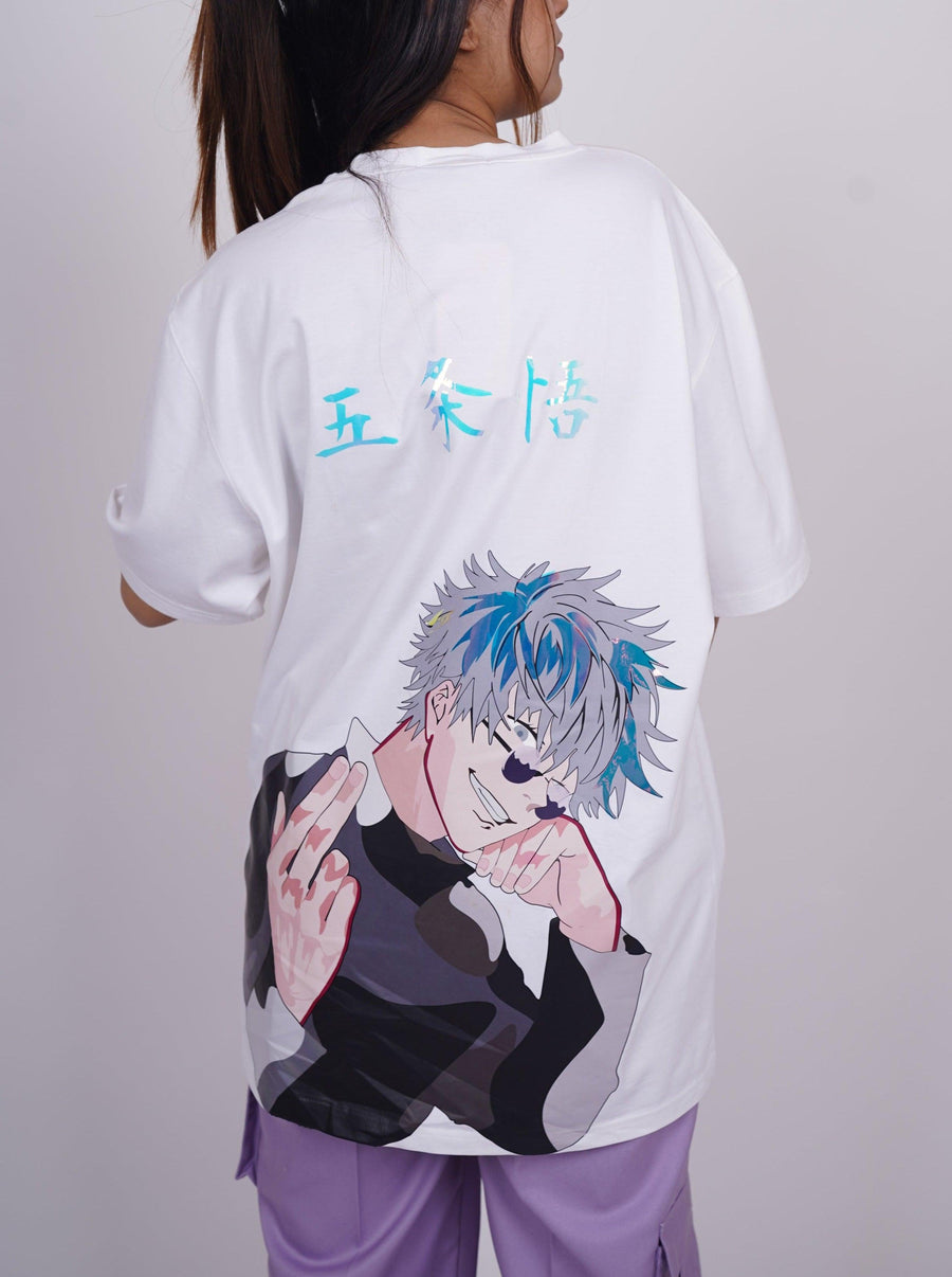 Jujutsu Kaisen: Satoru Gojo Drop-Sleeved Tee (T-shirt) - BurgerBae