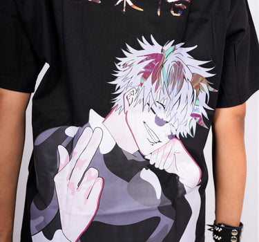 Jujutsu Kaisen: Satoru Gojo Drop-Sleeved Tee (T-shirt) - BurgerBae
