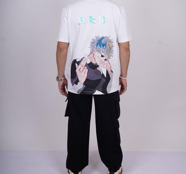 Jujutsu Kaisen: Satoru Gojo Drop-Sleeved Tee (T-shirt) For Men - BurgerBae
