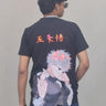 Jujutsu Kaisen: Satoru Gojo Oversized Tee (T-shirt) For Men Oversized T-shirt Burger Bae FreeSize Black 