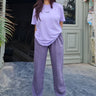 Julia Set Co-ord set Burger Bae XS Lavender-Plum 