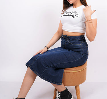 Junkie : Burger Bae Round Neck Crop Baby Tee For Women