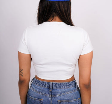 Karma - Burger Bae Round Neck Crop Baby Tee - BurgerBae