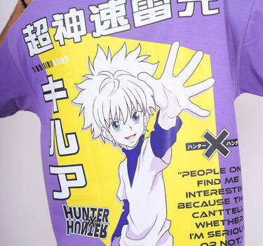 Killua Zoldyck Drop-Sleeved Unisex Tee (HUNTER X HUNTER Collection Oversized T-shirt) - BurgerBae