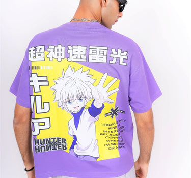 Killua Zoldyck Drop-Sleeved Unisex Tee (HUNTER X HUNTER Collection Oversized T-shirt) - BurgerBae