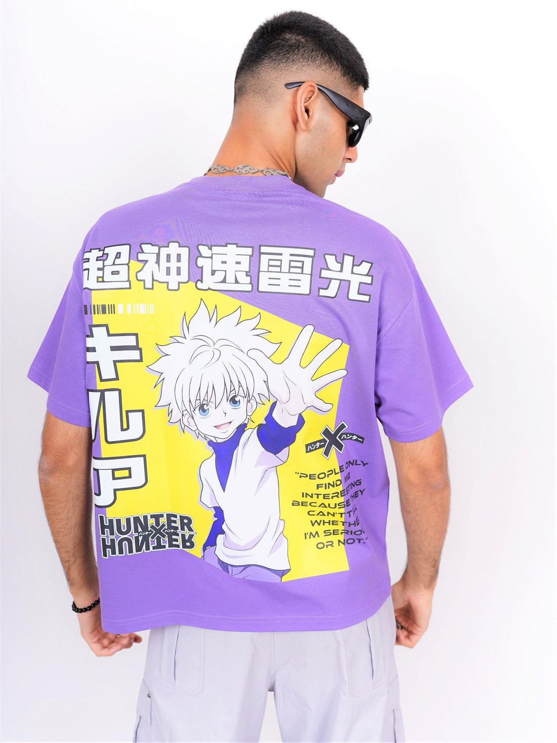 Killua Zoldyck Drop-Sleeved Unisex Tee (HUNTER X HUNTER Collection Oversized T-shirt) - BurgerBae