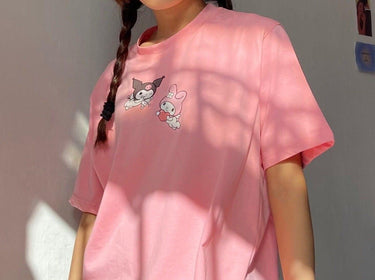 Kuromi And My Melody Spellbound Regular Tee (T-shirt) T-shirt Burger Bae 