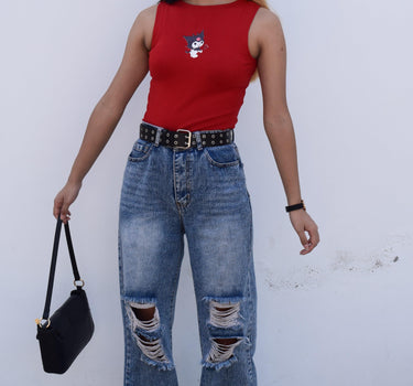 Kuromi Devil Rachel Tank - BurgerBae