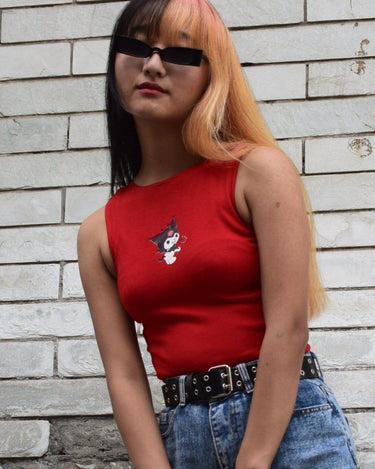 Kuromi Devil Rachel Tank Tops Burger Bae 