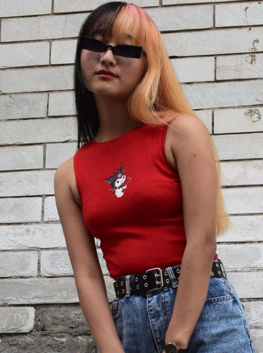 Kuromi Devil Rachel Tank Tops Burger Bae 