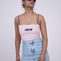 Level Up Camisole Camisole Burger Bae XS Baby Pink 