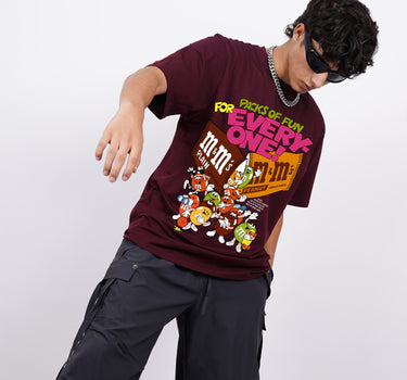 M&M : Burger Bae Oversized Tee For Men