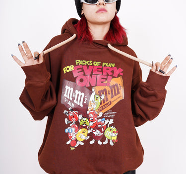 M&M Hoodie Hoodies Burger Bae S Coffee Brown 