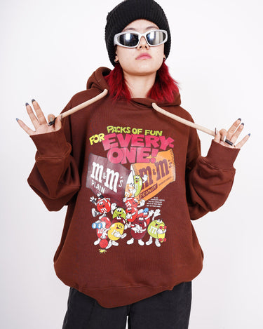 M&M Hoodie Hoodies Burger Bae S Coffee Brown 