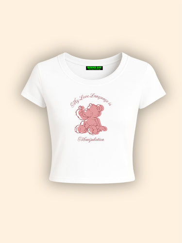 Manipulation It Girl Baby tee for Women