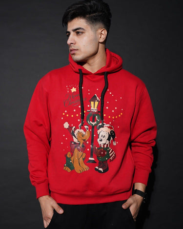 Merry Christmas Hoodie For Men Sweatshirt Burger Bae 