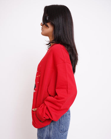 Merry Christmas Sweatshirt Sweatshirt Burger Bae 