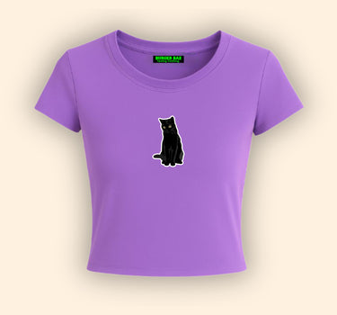 Midnight Meow It Girl Baby tee for Women