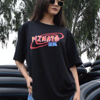 Minato-Naruto Tee (T-shirt) T-shirt Burger Bae M Black 