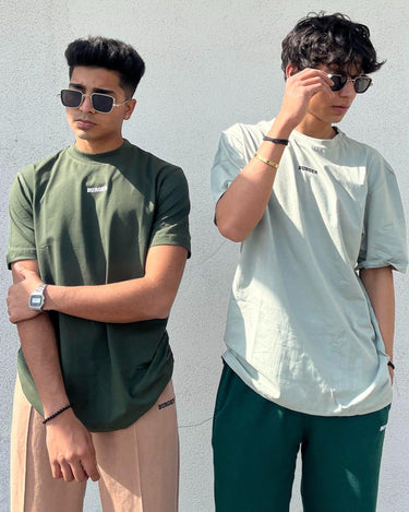 Minimal Burger Logo Regular Tee (T-shirt) For Men T-shirt Burger Bae 