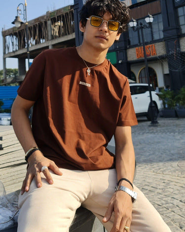 Minimal Burger Logo Regular Tee (T-shirt) For Men T-shirt Burger Bae 