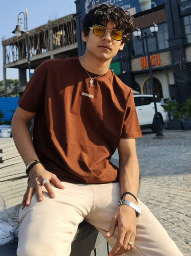 Minimal Burger Logo Regular Tee (T-shirt) For Men T-shirt Burger Bae 