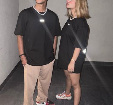 Miss Futuristic Techno Oversized Tee (T-shirt) Oversized T-shirt Burger Bae 