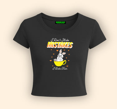 Mistakes It Girl Baby tee for Women