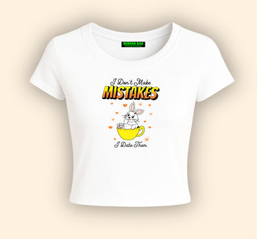 Mistakes It Girl Baby tee for Women