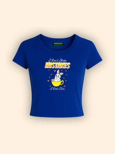 Mistakes It Girl Baby tee for Women