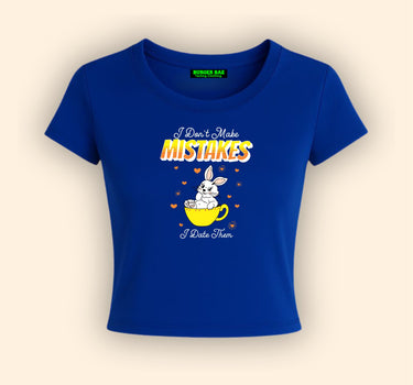 Mistakes It Girl Baby tee for Women