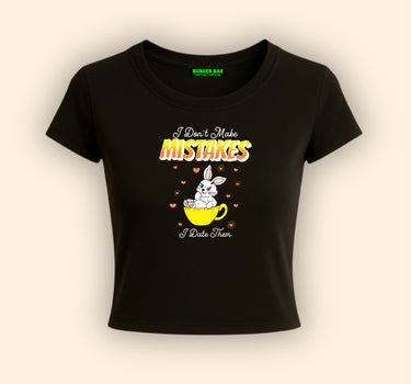 Mistakes It Girl Baby tee for Women