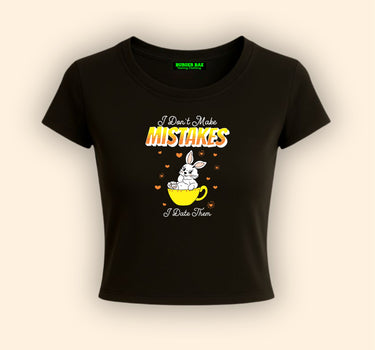 Mistakes It Girl Baby tee for Women