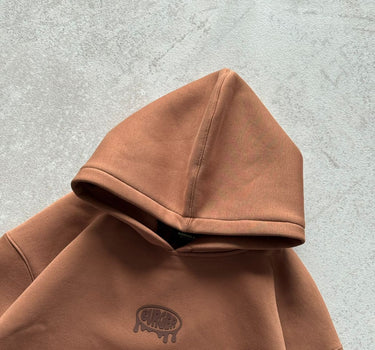Mocha Mousse : Juicy Logo Heavyweight Baggy Hoodie For Men and Women
