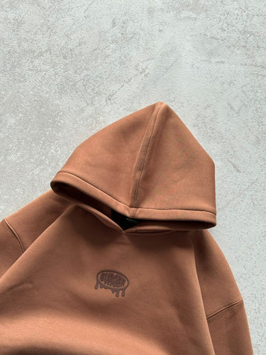 Mocha Mousse : Juicy Logo Heavyweight Baggy Hoodie For Men and Women