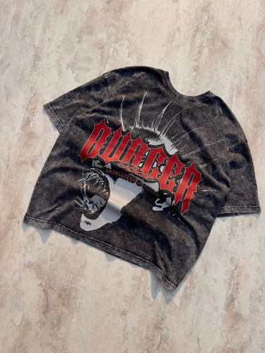 Monster Acid Wash Drop Sleeved Tee for Men & Women