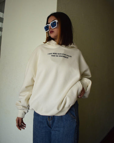 More Faith In My Dealer Hoodie Hoodies Burger Bae S White 