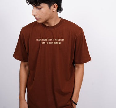 More faith in My Dealer: Burger Bae Oversized  Tee For Men and Women