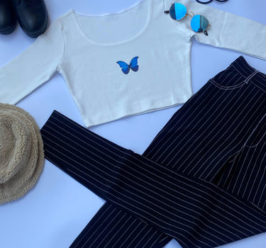 Morpho Y2K Top Tops Burger Bae 