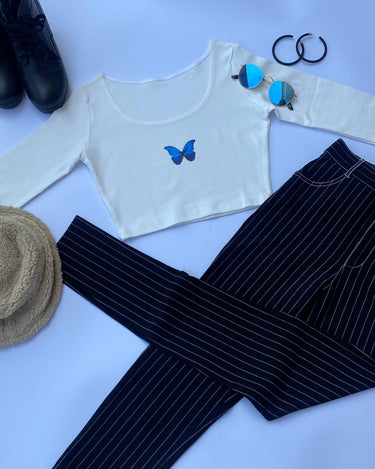 Morpho Y2K Top Tops Burger Bae 