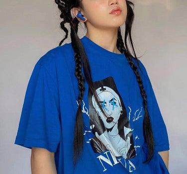 Nirvana- The NUN Regular Tee (T-shirt) T-shirt Burger Bae S Cobalt Blue 