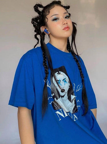 Nirvana- The NUN Regular Tee (T-shirt) T-shirt Burger Bae S Cobalt Blue 