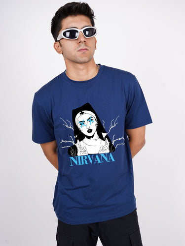 Nirvana The NUN : Burger Bae Oversized  Tee For Men and Women