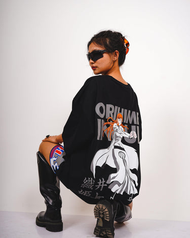 ORIHIMAE Drop-Sleeved Unisex Tee (Bleach Collection Oversized T-shirt) - BurgerBae