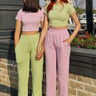Pastel Miami limited edition Co-Ord Set Co-ord set Burger Bae XS AppleGreen-Lilac 