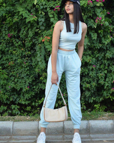 Pastel Sky Blue Burger Co-Ord Set Co-ord set Burger Bae 