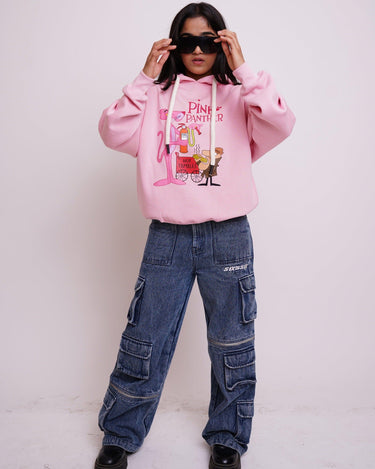 Pink Panther & The Inspector Hoodie Hoodies Burger Bae 