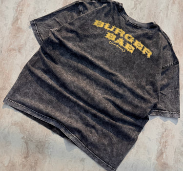 Playboy Club Acid Wash Drop Sleeved Tee for Men & Women